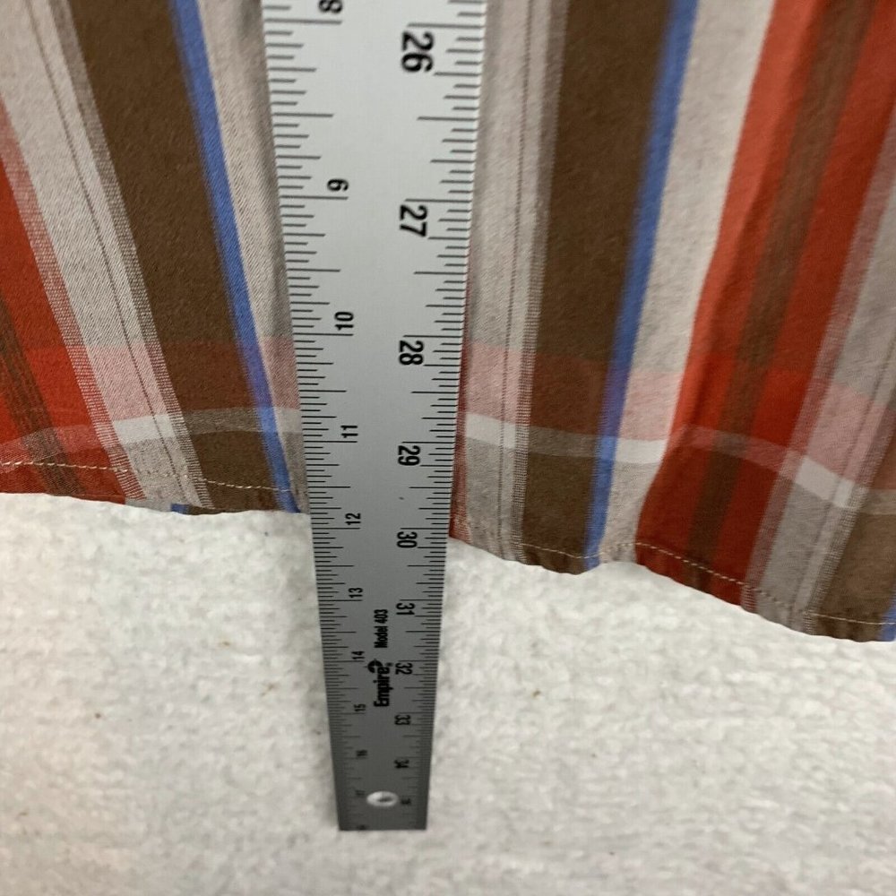 Lucky Brand Shirt‎ Mens XL Multicolor Striped Cotton Pearl Snap Button-Up 8188 - Picture 5 of 8